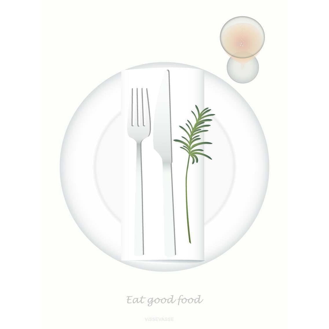 Vissevasse jíst dobré jídlo na jídlo, 10,5x15 cm