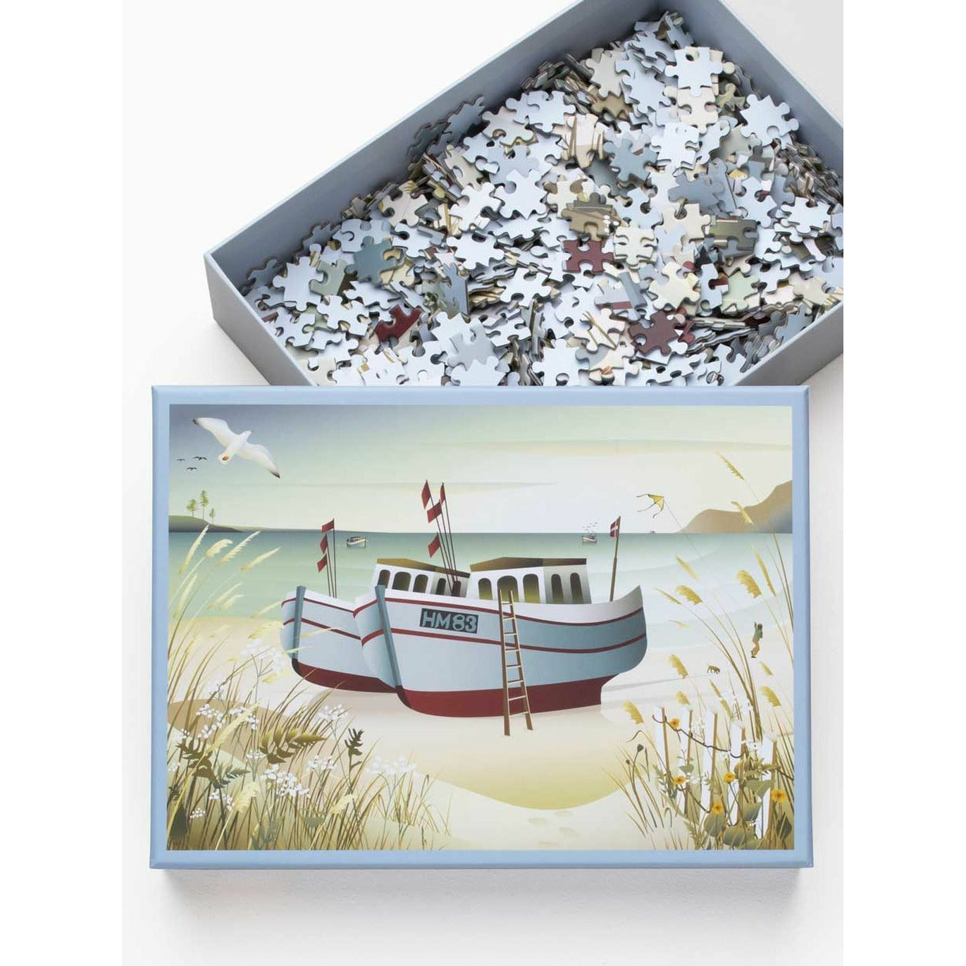 Vissevasse rybářské lodě puzzle s 1000 kusy