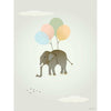 Vissevasse Flying Elephant plakát, 50x70 cm