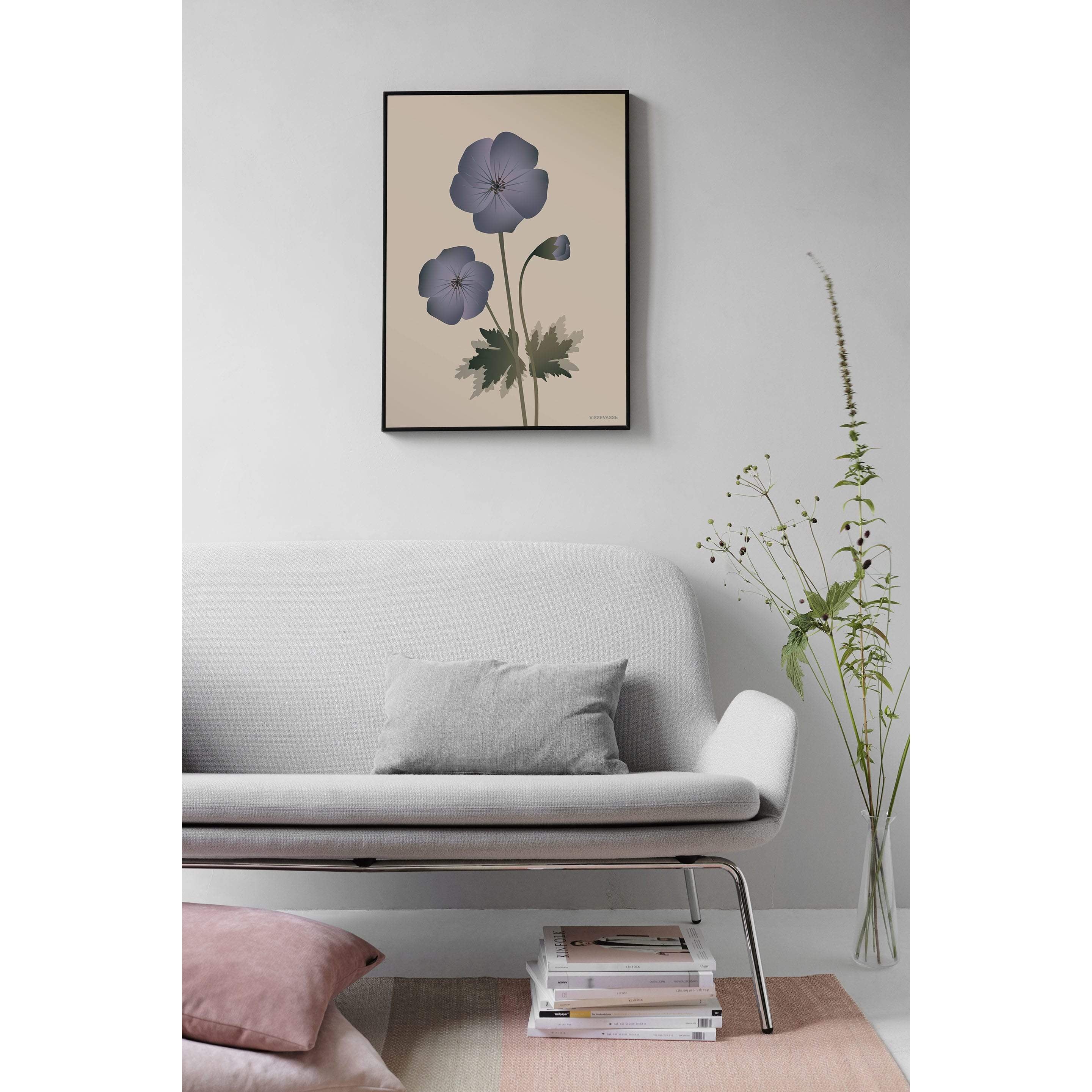 Vissevasse Geranium plakát 15 x21 cm, nahý