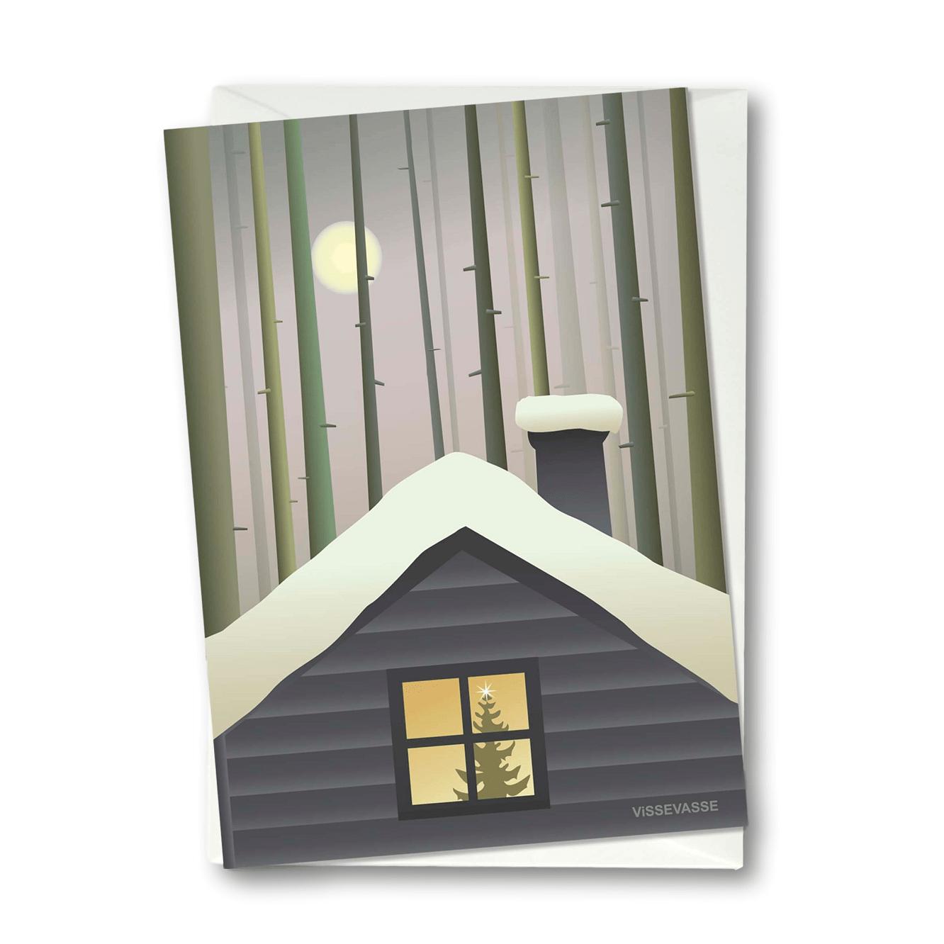 Vissevasse House in the Woods Blonging Card, 10,5x15 cm
