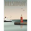 Vissevasse Helsingør Harbour plakát, 15 x21 cm