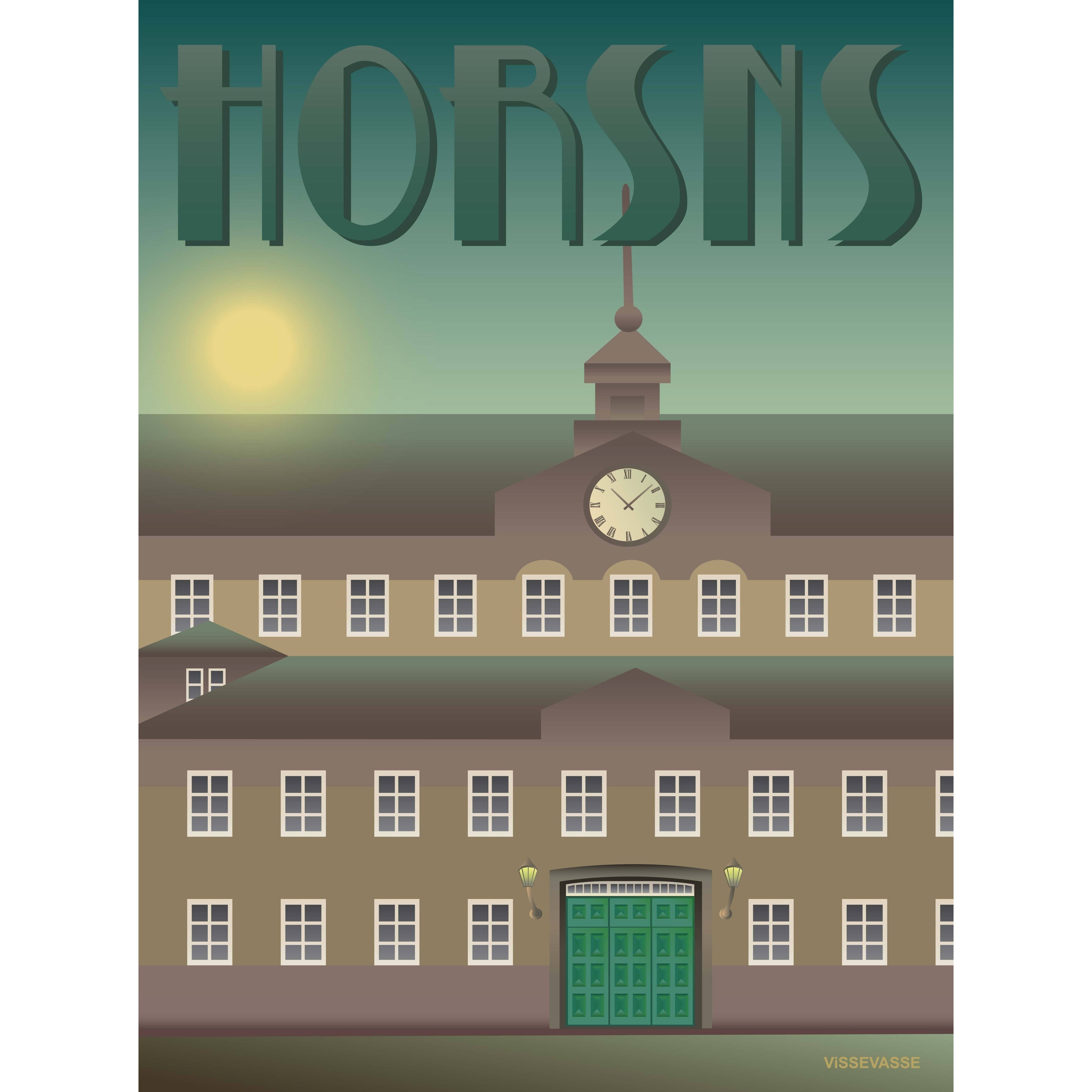 Plakát Vissevasse Horsens, 15 x21 cm
