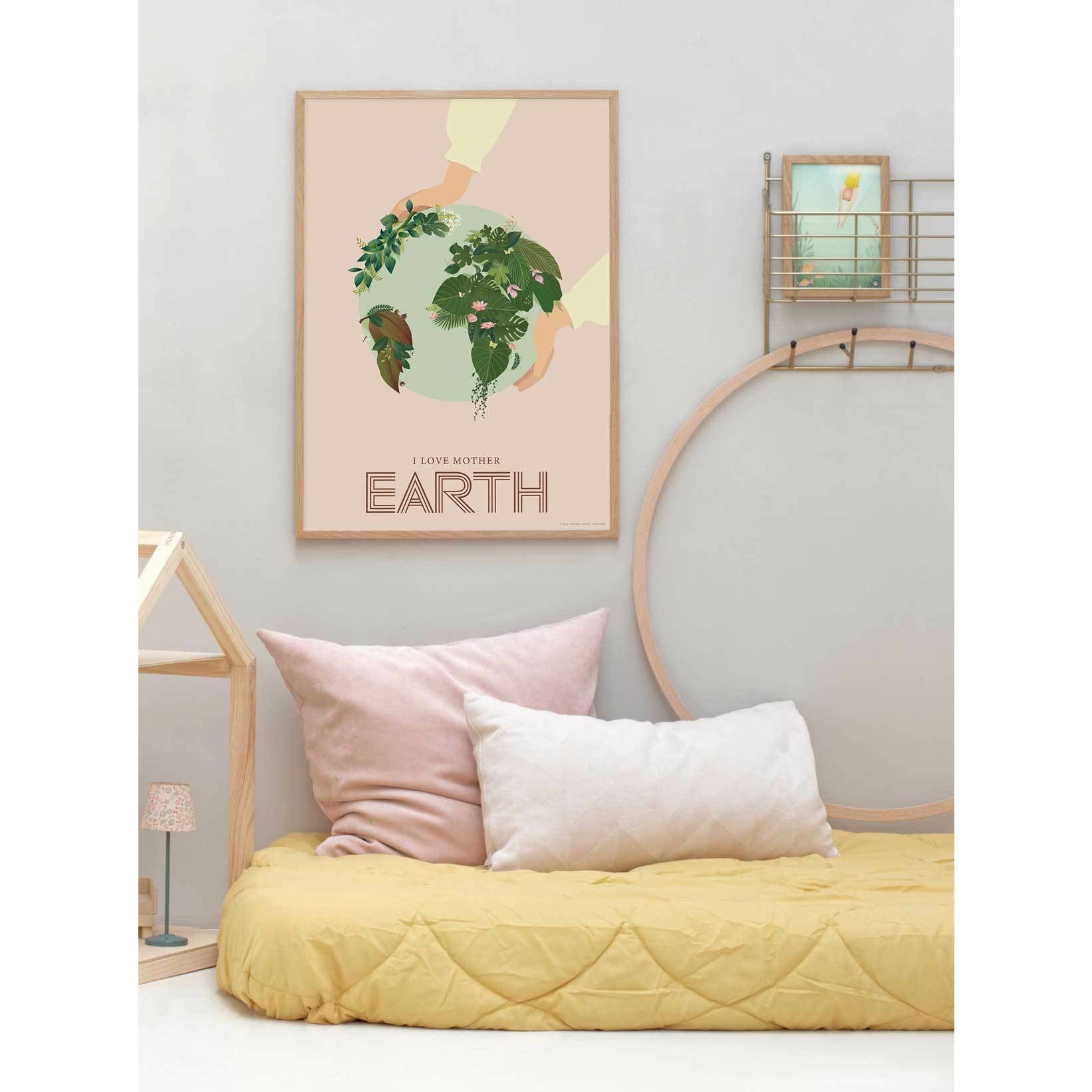 Vissevasse Miluji plakát matky Země, 30 x40 cm