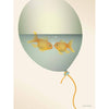 Vissevasse Love in A Bubble plakát, 15 x21 cm