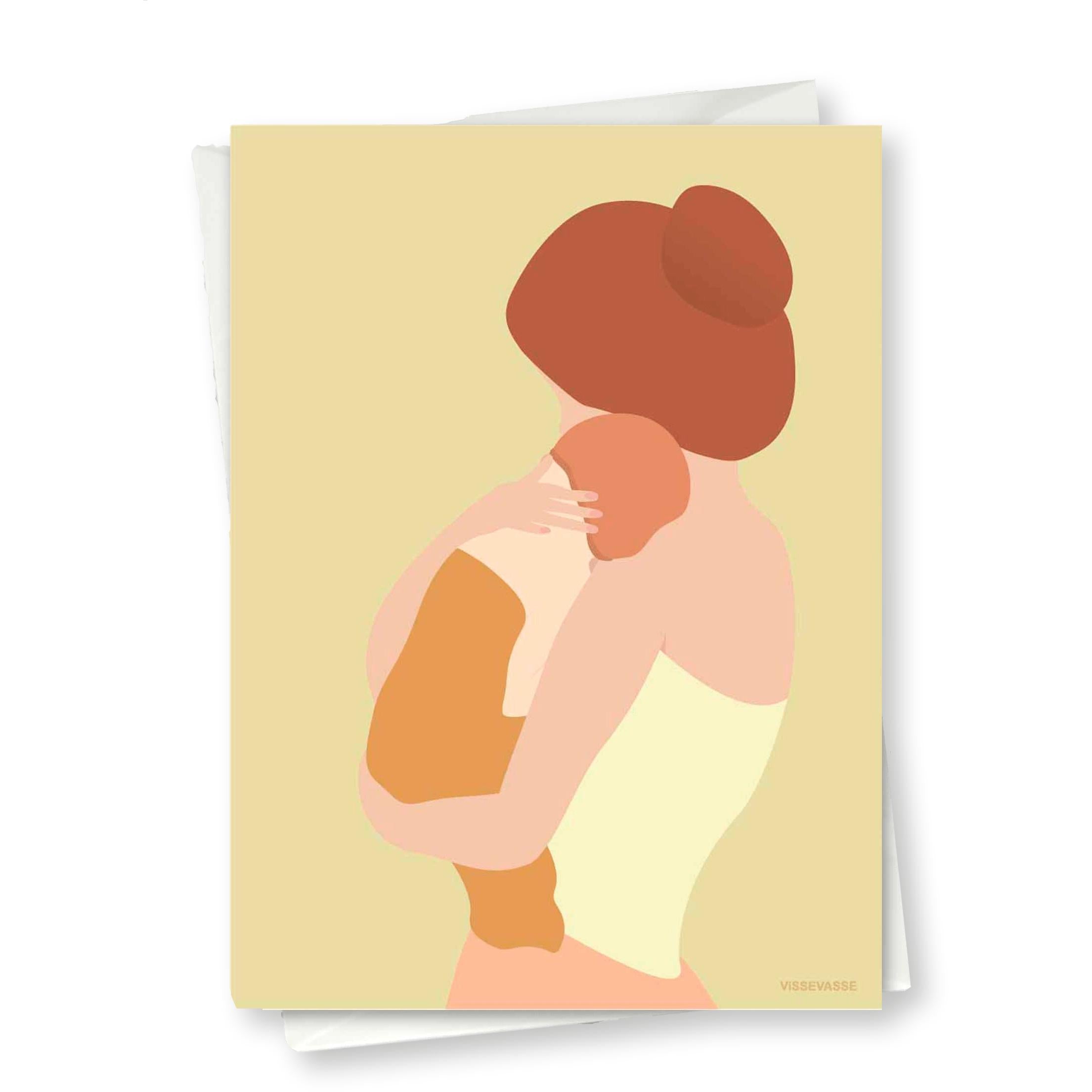 Vissevasse Motherhood Greeting Card, 10x15 Cm