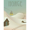 Vissevasse Norway Snow plakát, 15 x21 cm