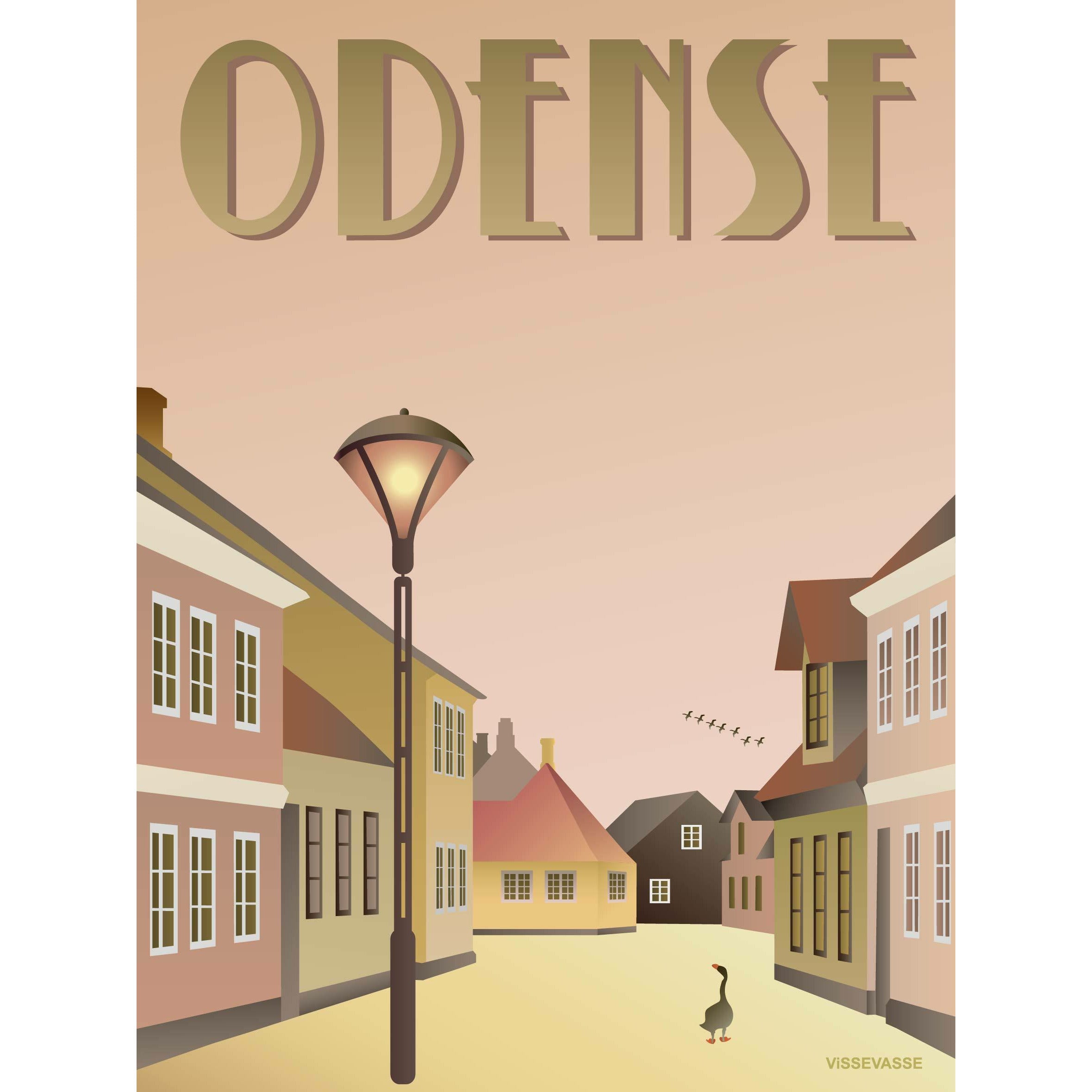 Vissevasse Odense Entlein plakát, 30 x40 cm