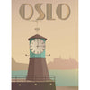Vissevasse Oslo Aker Bridge plakát, 15 x21 cm