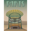 Vissevasse Paris metry plakát, 15 x21 cm