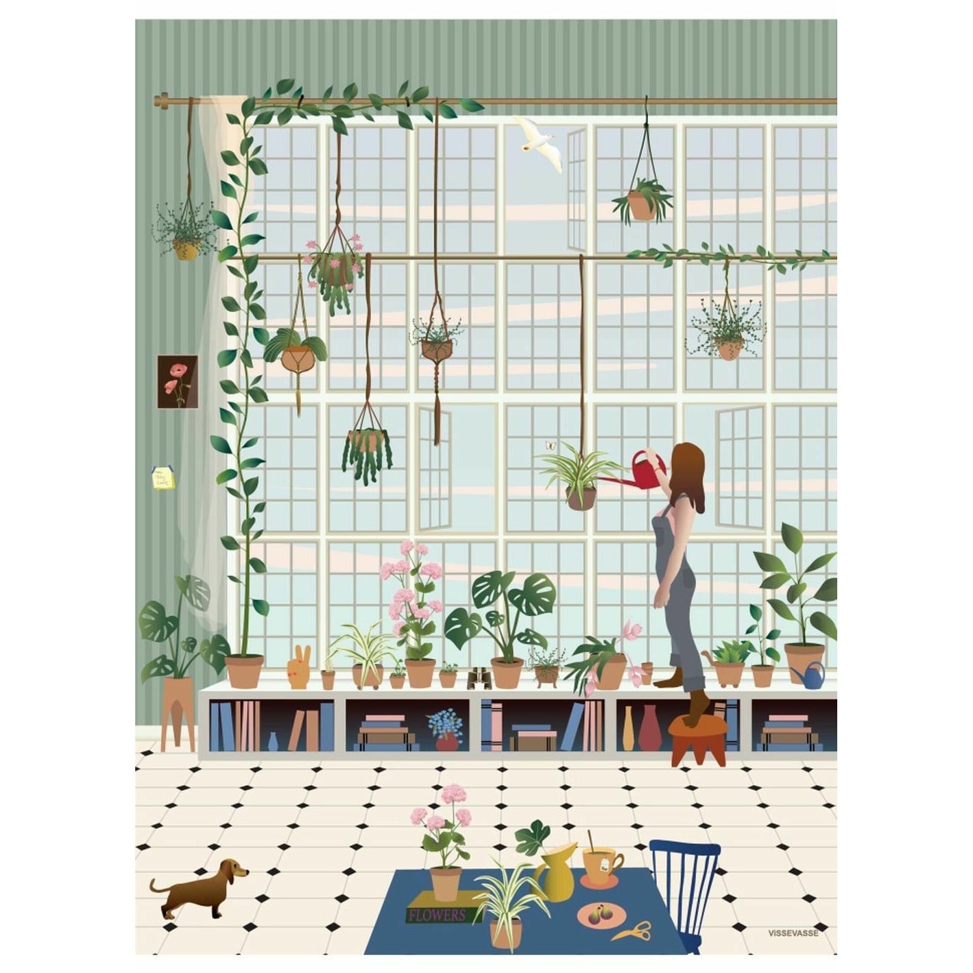 Vissevasse Plant Lover plakát, 30 x 40 cm