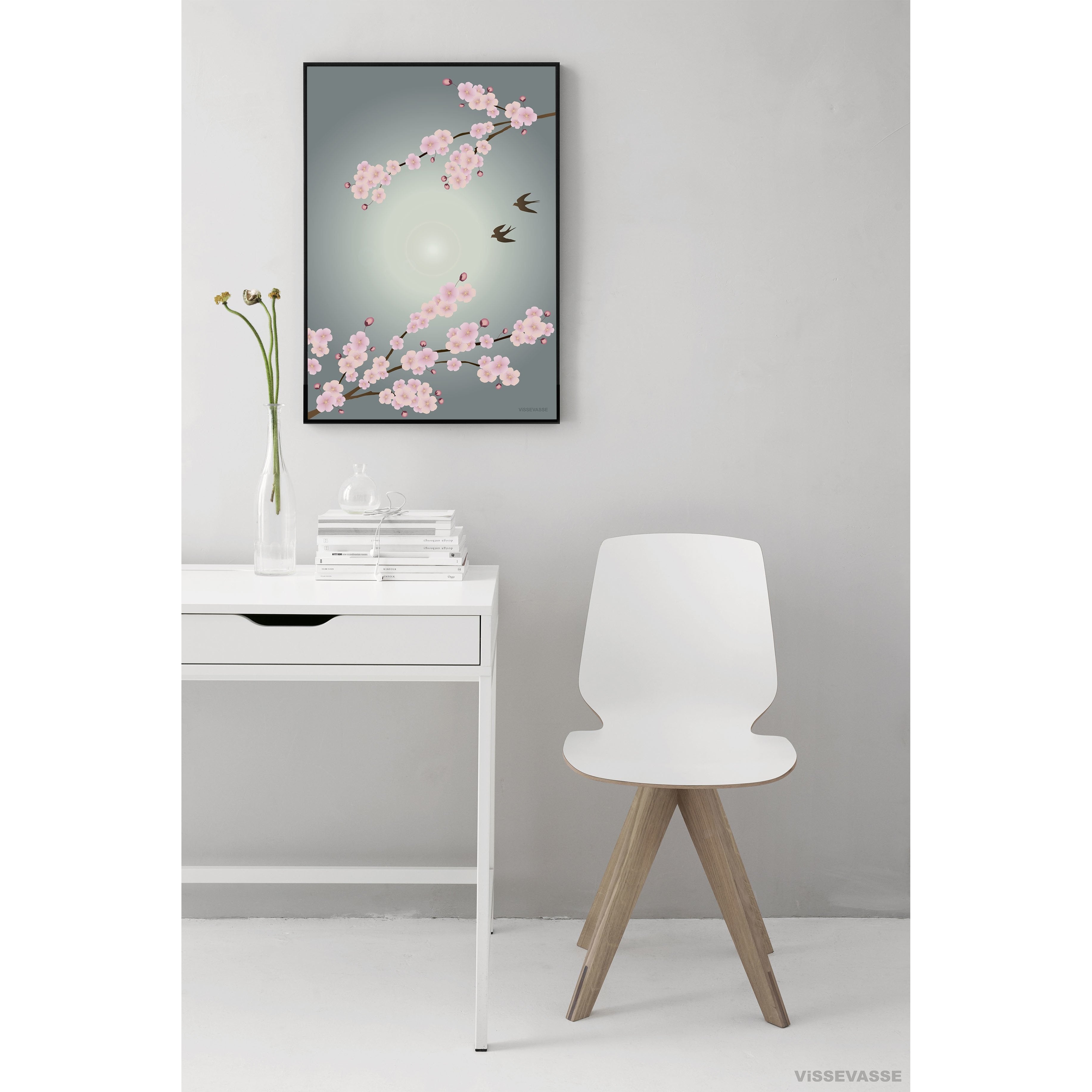 Vissevasse Sakura plakát, 15 x21 cm