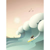Vissevasse Surfer plakát, 50 x70 cm