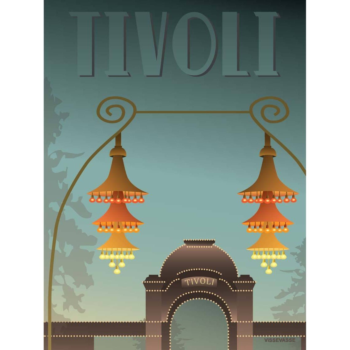 Vstupní plakát Vissevasse Tivoli, 15 x21 cm