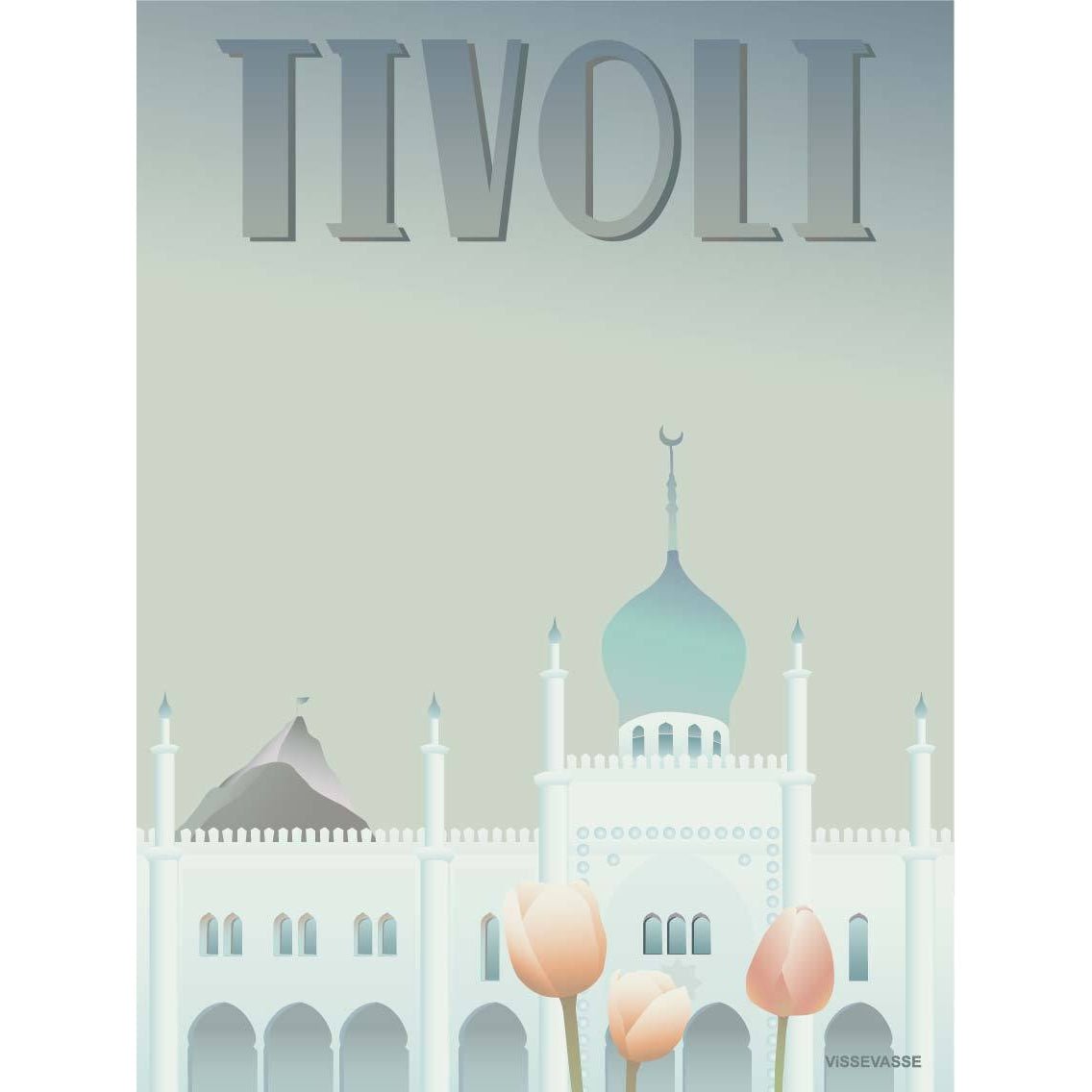 Vissevasse Tivoli Nimb plakát, 15 x21 cm