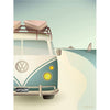 Vissevasse VW Camper plakát, 30 x40 cm