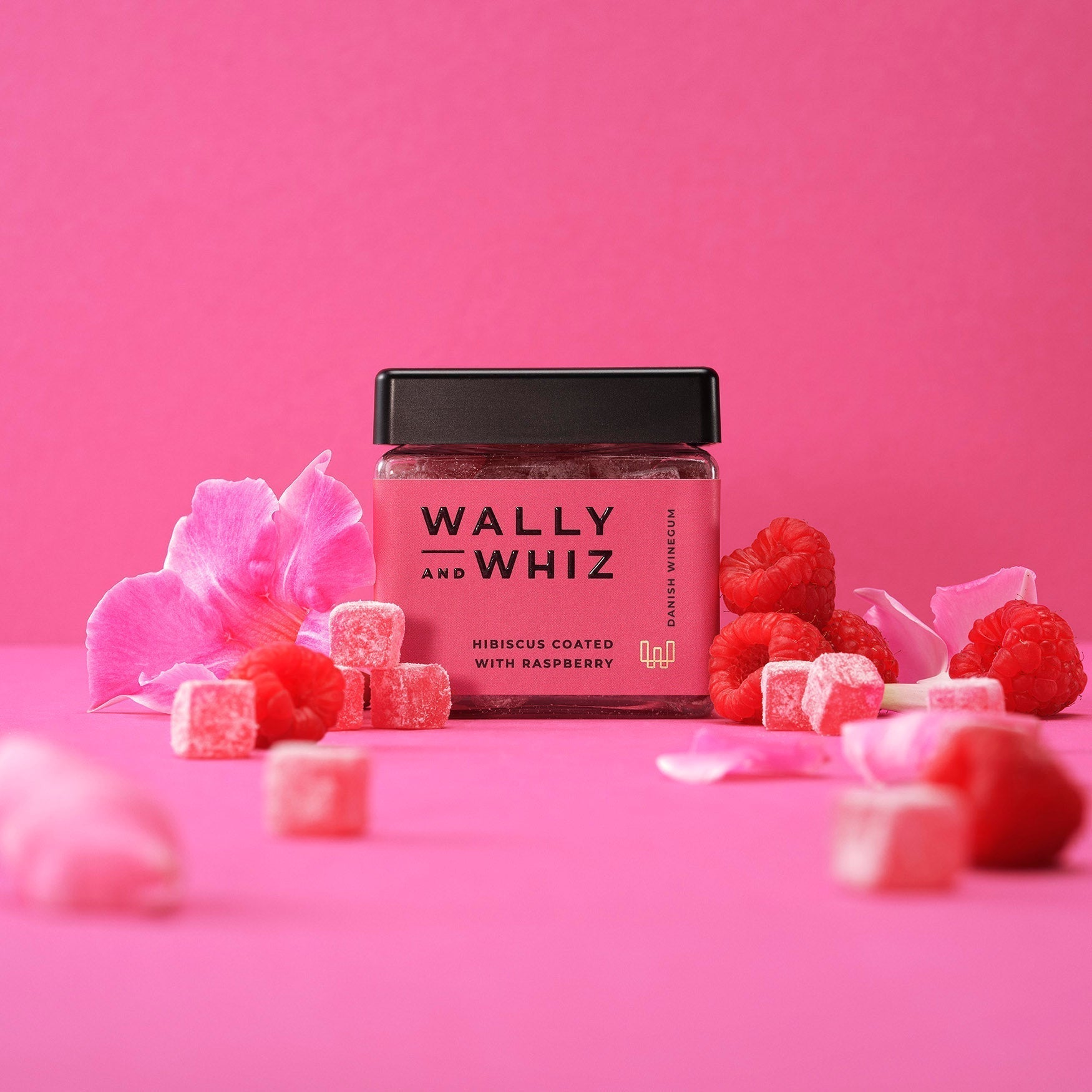 Wally a Whiz Wine Gum Cube, Hibiscus s malinou, 140G