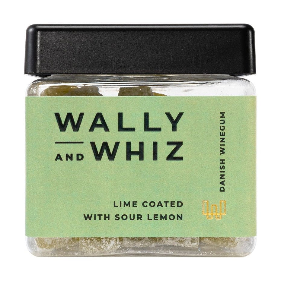 Wally a Whiz Wine Gum Cube, limety s kyselým citron, 140g