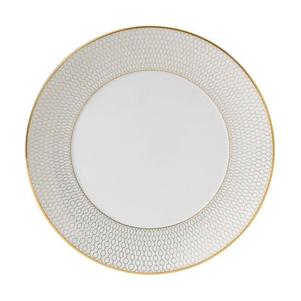 Wedgwood Arris Plate 20 cm, bílá/zlatá