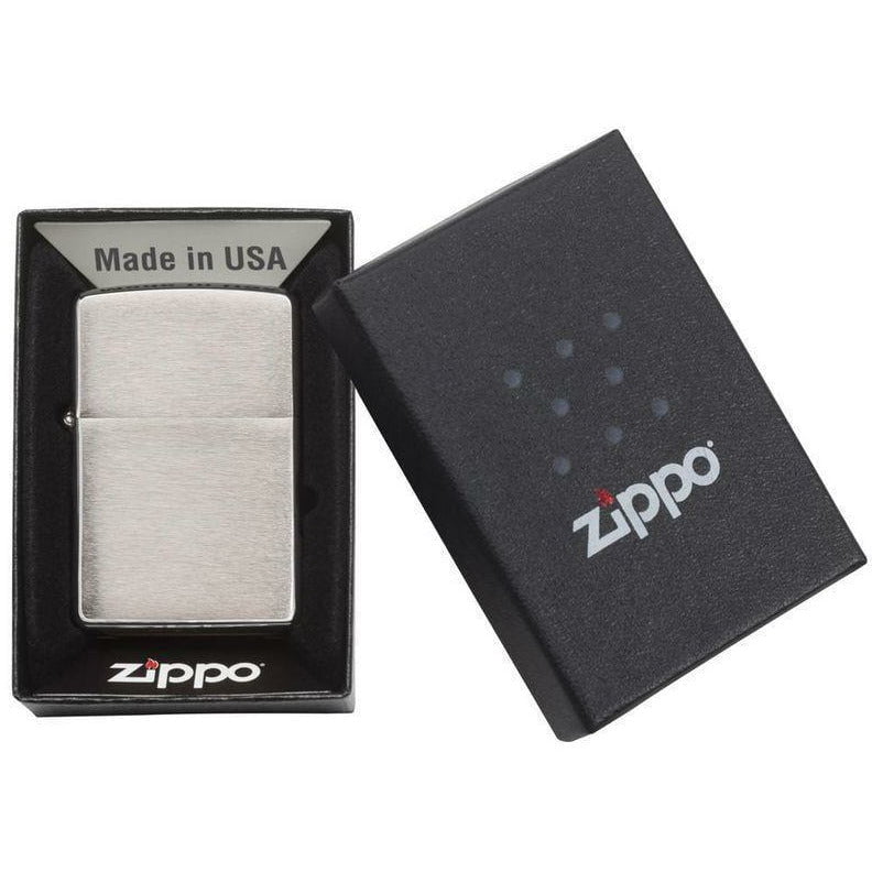 Zippo brnění kartáčované chromové zapalovač