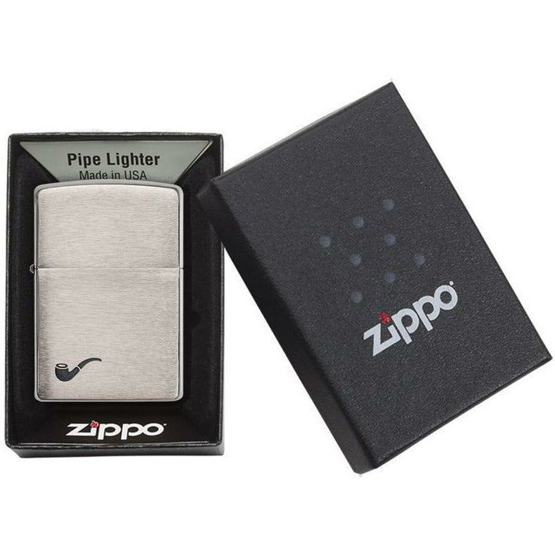 Zippo trubka kartáčovaná chromová zapalovač