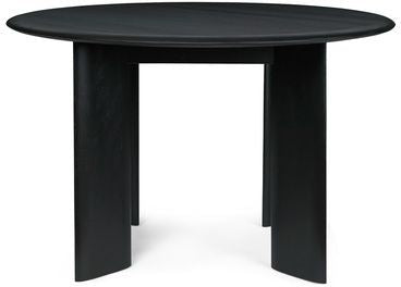 Ferm Living Bevel Table Kulatý ø117 cm, Černý olejovaný buk