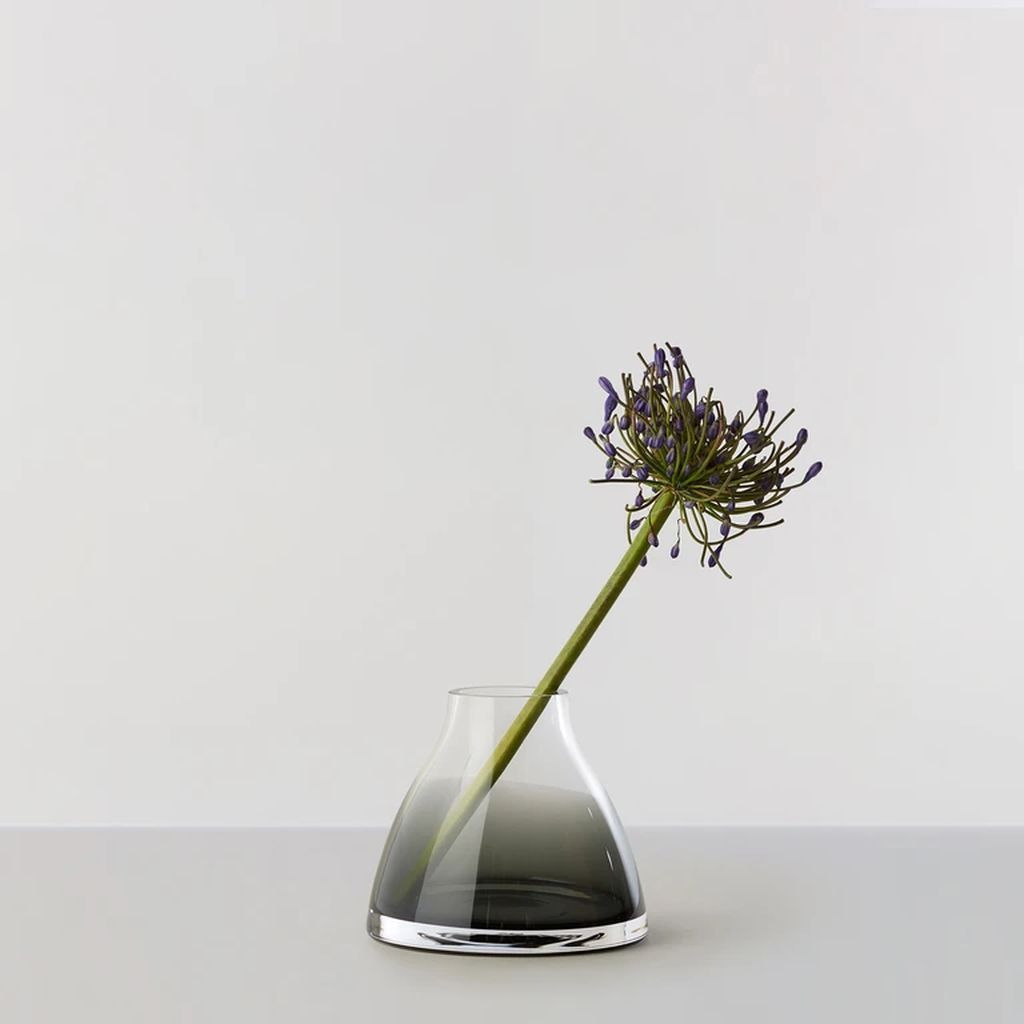 RO kolekce č. 1 Flower Vase Øx H 13 x12, Smokey Grey